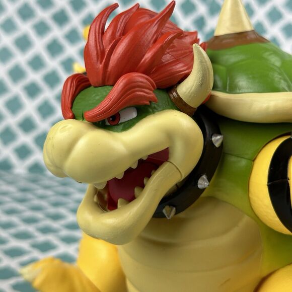Super Mario Bros. Movie Bowser Action Figure Lights Up 7” - Picture 8 of 11